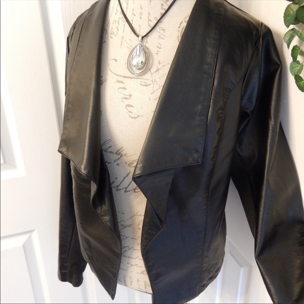 Avenue faux leather jacket
